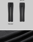 IAMXIAA Fitted Zip-Up Hoodie & Low-Rise Flare Set