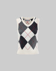 Rase le sol Wool-Blend Argyle Knitted Vest - PINKPARKS