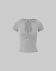 IAMXIAA T-shirt bébé ajusté à nouer