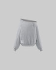 WARDEN EDGE Sweat-shirt déstructuré asymétrique à une épaule