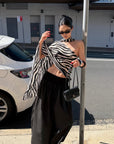 ROVENTE Volume Gathered Wide-Leg Pants