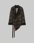 DOINDULGE Asymmetric Dyed Tailored Jacket