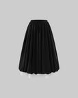 Rase le sol Layered Lace Balloon Midi Skirt