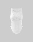 WARDEN EDGE Deconstructed Layered Tank Top with Cutout Back Design