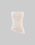 Rase le sol Draped Tube Top & Layered Tulle Skirt Set