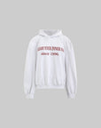 WARDEN EDGE Retro Lettering Print Hoodie + High-Waisted Shorts Set - PINKPARKS