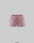 Rase le sol Raw Hem Low-Rise Lounge Shorts