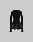 WARDEN EDGE Puff Hem Dress
