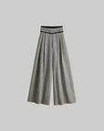 DOINDULGE Pleated Wide-Leg Trousers
