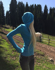 Rase le sol Hooded Zip Knit Cardigan