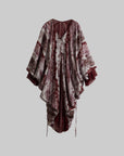 DOINDULGE Tie Dye Flowing Sheer Cardigan