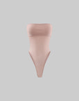WARDEN EDGE Strapless Ribbed Stretch Bodysuit