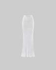 0122stepll Sheer Knit Maxi Skirt & Baby Tee Set