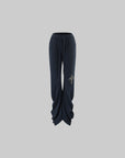 Rase le sol Draped Split-Hem Sweatpants