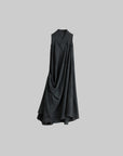 DOINDULGE Draped Shawl Collar Maxi Dress