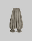 DOINDULGE Pantalon ballon large à texture