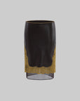 ROVENTE Contrast Floral Lace Leather-Look Skirt with Sheer Layered Hem