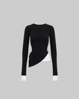 WARDEN EDGE Contrast Layered Long Sleeve Top - PINKPARKS