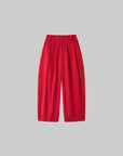 IAMXIAA Pantalon large plissé taille haute