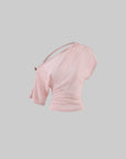 Hydrae Sheer Drape Backless Off-Shoulder Top