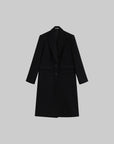 WARDEN EDGE Oversized Wool Coat - Classic Longline Silhouette - PINKPARKS