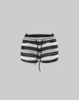 Hydrae Micro lounge en maille à rayures taille basse Short