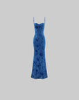 ROVENTE Liquid Floral Slip Maxi Dress