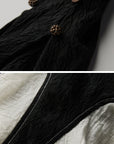 DOINDULGE Structured Crinkle Sculptural Peplum Jacket