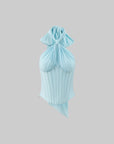 ROVENTE Draped Halterneck Corset Top - PINKPARKS