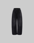 WARDEN EDGE Shadow Fade Distressed Baggy Wide-Leg Jeans