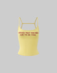 WARDEN EDGE Yellow Badge Tank - PINKPARKS
