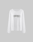 WARDEN EDGE Progress Barcode Relaxed Long Sleeve Top