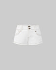 IAMXIAA Contrast Stitch Low-Rise Micro Shorts