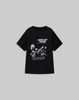 WARDEN EDGE Distressed Graphic Oversized Tee - PINKPARKS