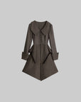 DOINDULGE Victorian Sculpted Waist Mid-Length Jacket