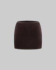 Hydrae Glossy Satin High Waist Asymmetric Mini Skirt