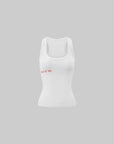 Rase le sol Red Letter Print Tank Top - PINKPARKS