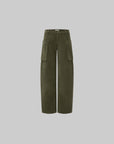 IAMXIAA Corduroy Wide Leg Cargo Pants with Utility Pockets