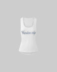 WARDEN EDGE Ribbed Cotton Slim Racer Tank Top - PINKPARKS