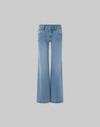 IAMXIAA Low-Rise Clean-Line Flared Denim