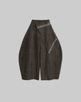 DOINDULGE Asymmetric Overlay Embroidered Wide Leg Pants