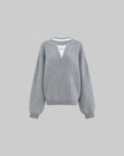 WARDEN EDGE Layered V-Neck Knit Sweater - PINKPARKS
