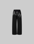 IAMXIAA Rhinestone Logo Wide-Leg Sweatpants