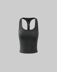 WARDEN EDGE Sculpted Rib Tank Top with Harness Back Detail - PINKPARKS