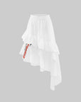 WARDEN EDGE Asymmetric Layered Skirt with Ruffle Detail