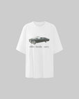 Rase le sol Vintage Convertible Car Graphic Oversized Gender-Neutral T-Shirt - PINKPARKS