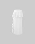 DreamyNerd Off-Shoulder Ruffle Strap Top & Flowing Skirt Set - PINKPARKS