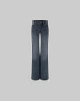 IAMXIAA Vintage Wash Low-Rise Flared Jeans