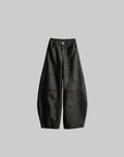DOINDULGE Structural Wide Leg Trousers with Hidden Contrast Detail