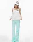 IAMXIAA Button Detail Bubble Tube Top